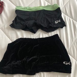 Gymnastics athletic shorts